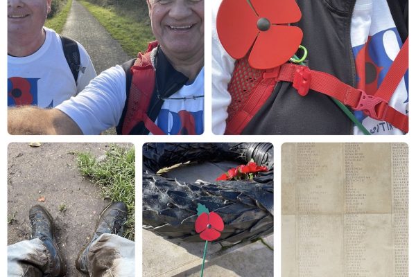 Bruce & Simon’s 20 mile Poppy walk…