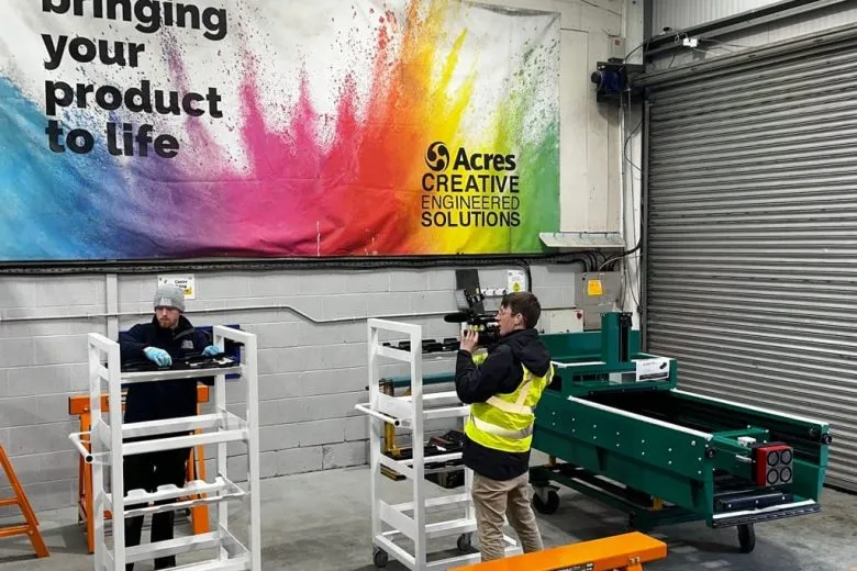 GB News Filming onsite at Acres