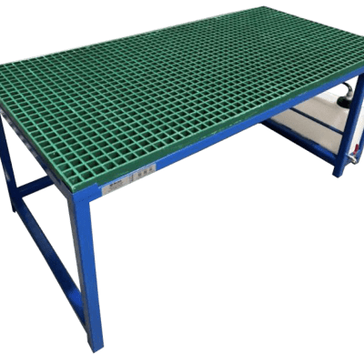 Draining Bench with Fluid Capture