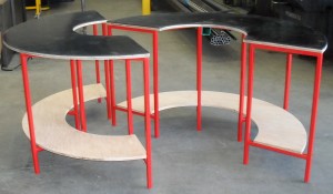 Split Circular Assembly Table