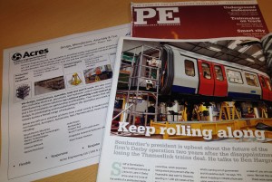 ….Acres featured in Professional Engineering’s Bombardier Article
