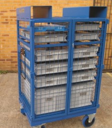 Kitting Media Trolley with Removable Base - Acres Engineering