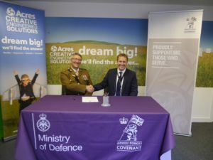 Acres Engineering Sign Armed Forces Covenant.