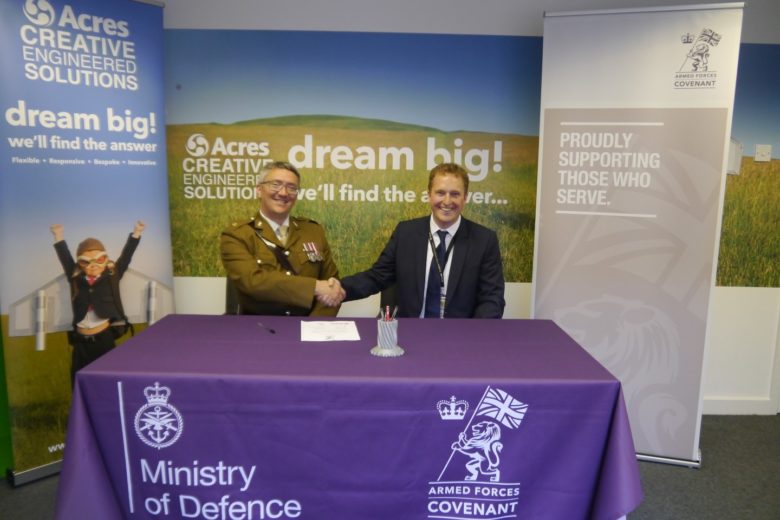 Acres Engineering Sign Armed Forces Covenant.