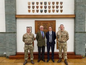 Happy Retirement John S Wilson OBE DL and Welcome Bruce Spencer EM REED (Des)