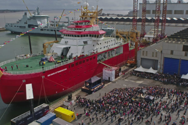 Atlas Copco marine compressors provide air power for RRS Sir David Attenborough polar research vessel