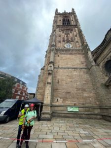 Congratulations to Lindsay after Daring Charity Abseil