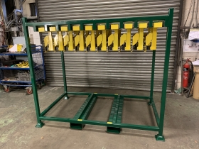 An image of the front of a Tailgate Inner Stillage in the workshop. 
