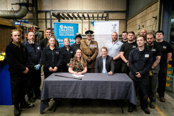 Acres Engineering thanked for helping Armed Forces