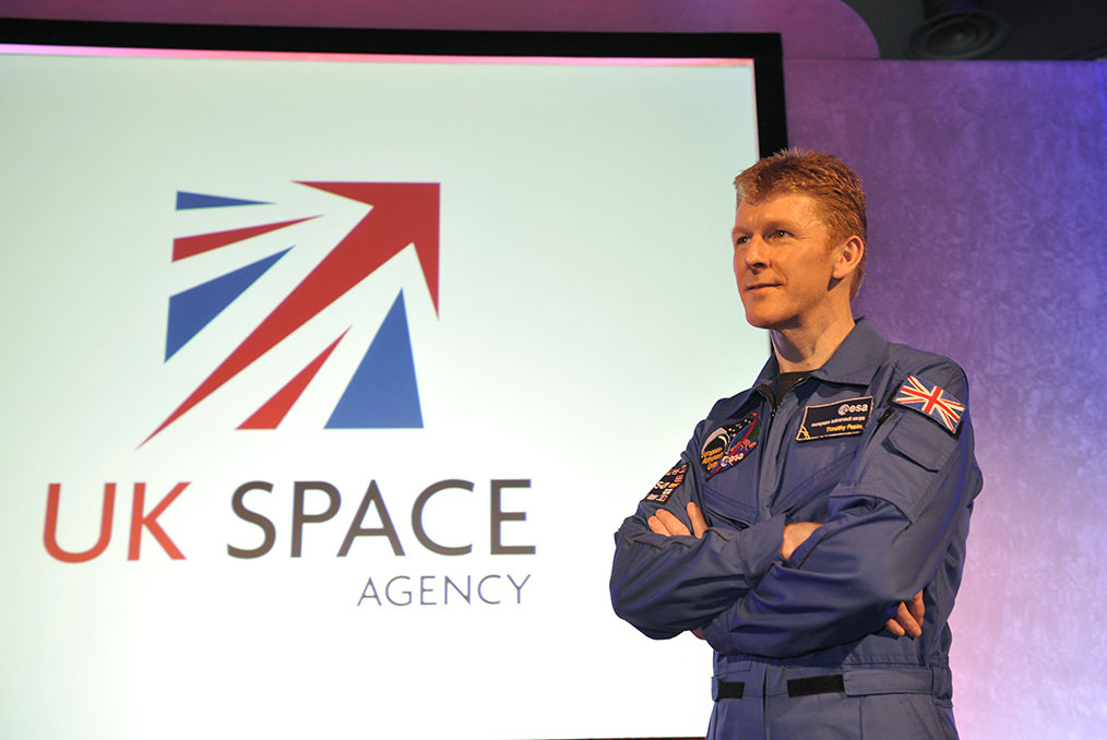 Major Timothy Peake at the UK Space Agency launch event