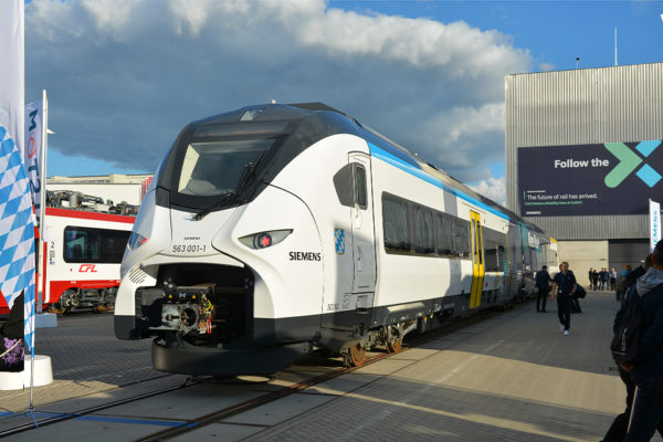 Siemens Mobility is conducting trials of the Mireo Plus H hydrogen train in Bavaria.
