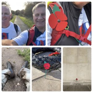 Bruce & Simon’s 20 mile Poppy walk…