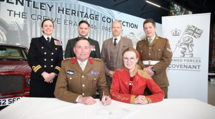 Bentley signs the Armed Forces Covenant as a testament of ongoing commitment