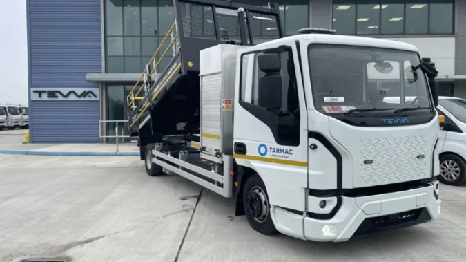 Tarmac trialing all-electric tipper truck