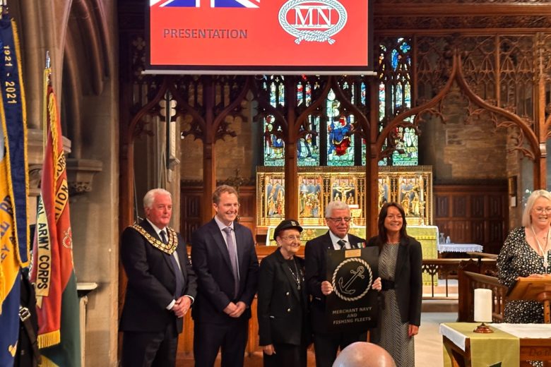 Presentation of Memorial Plaque to mark Merchant Navy Day