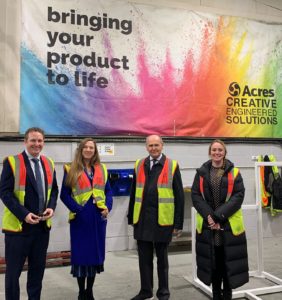 Sir John Peace of the Midlands Engine, Tours Acres Engineering