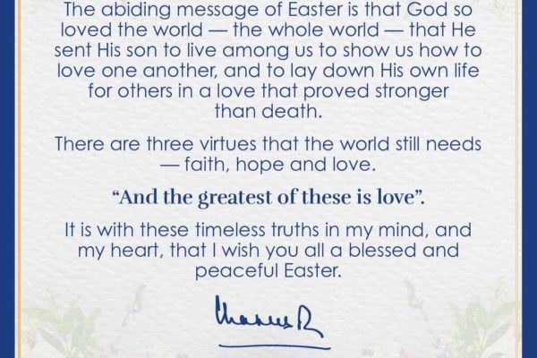 An Easter message from His Majesty The King