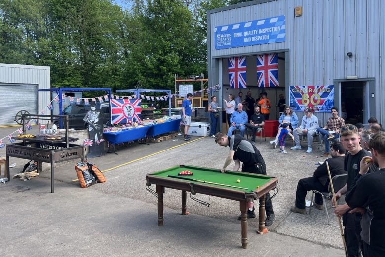 VE Day 80 staff BBQ in the sun! 🍔🌭🍺