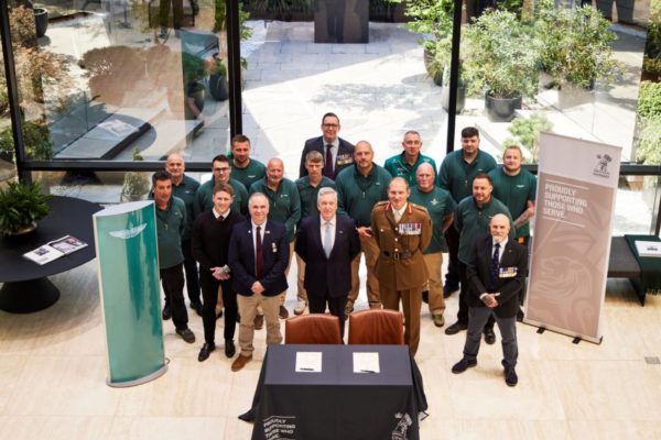 Aston Martin signs the Armed Forces Covenant