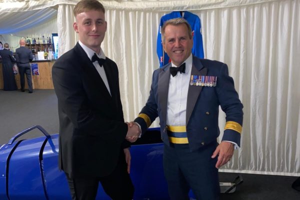 Our armed forces champion Dan presents award at RAF BLSA dinner