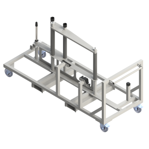 Post-paint car door stillage/trolley
