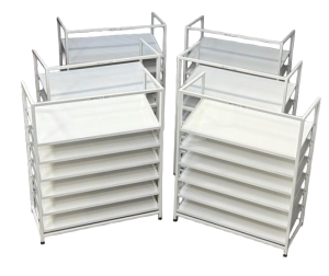 Kanban JIT Racks with adjustable shelving