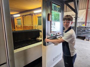Aiden joins us for Ashby School’s “Take your child to work day”