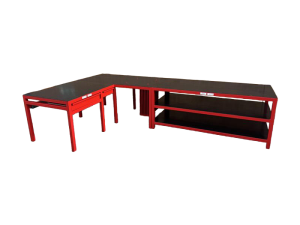 Custom built heavy duty modular work benches