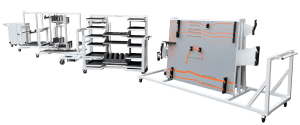 Car production support trolley stillages